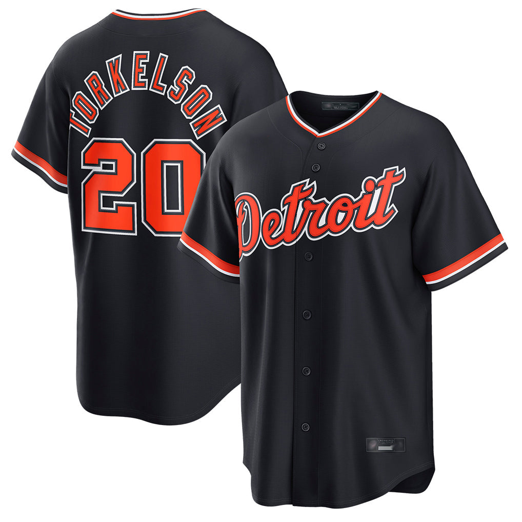 Pouc D.Tigers #20 Spencer Torkelson Player Navy Home Game Stitched Jerseys