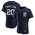 Pouc D.Tigers #20 Spencer Torkelson Player Navy Limited Elite Home Stitched Jerseys