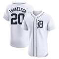 Pouc D.Tigers #20 Spencer Torkelson Player White Limited Elite Home Stitched Jerseys