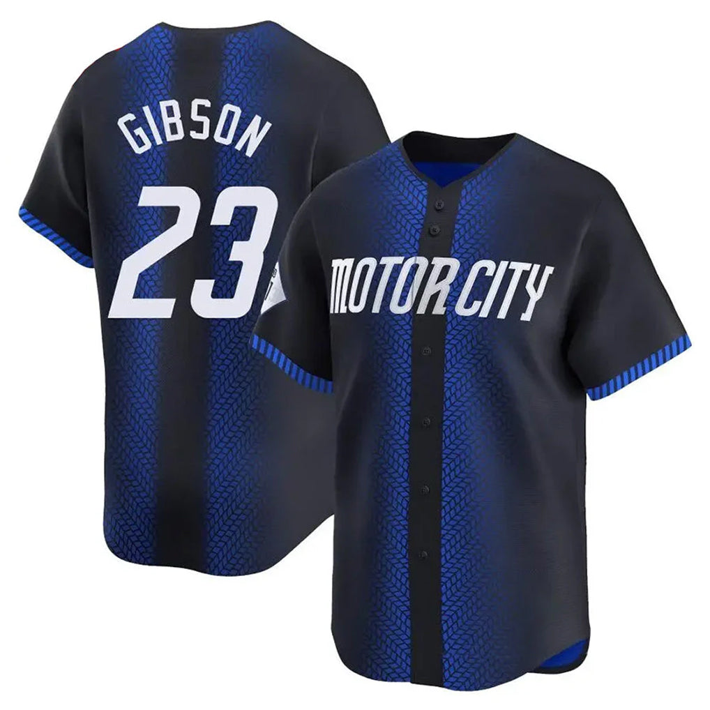 Pouc D.Tigers #23 Kirk Gibson Player Navy City Connect Home Limited Stitched Jerseys