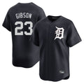 Pouc D.Tigers #23 Kirk Gibson Player Navy Home Limited Game Stitched Jerseys