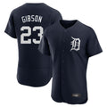 Pouc D.Tigers #23 Kirk Gibson Player Navy Limited Elite Home Stitched Jerseys