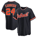 Pouc D.Tigers #24 Miguel Cabrera Player Navy Home Game Stitched Jerseys