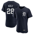 Pouc D.Tigers #28 Javier B¡§¡éez Player Navy Limited Elite Home Stitched Jerseys