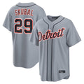 Pouc D.Tigers #29 Tarik Skubal Player Gray Home Game Stitched Jerseys