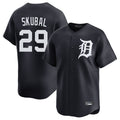 Pouc D.Tigers #29 Tarik Skubal Player Navy Home Limited Game Stitched Jerseys