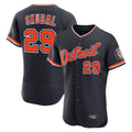 Pouc D.Tigers #29 Tarik Skubal Player Navy Limited Elite Home Game Stitched Jerseys