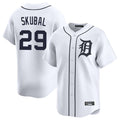 Pouc D.Tigers #29 Tarik Skubal Player White Home Limited Stitched Jerseys