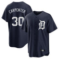 Pouc D.Tigers #30 Kerry Carpenter Player Navy Game Home Stitched Jerseys