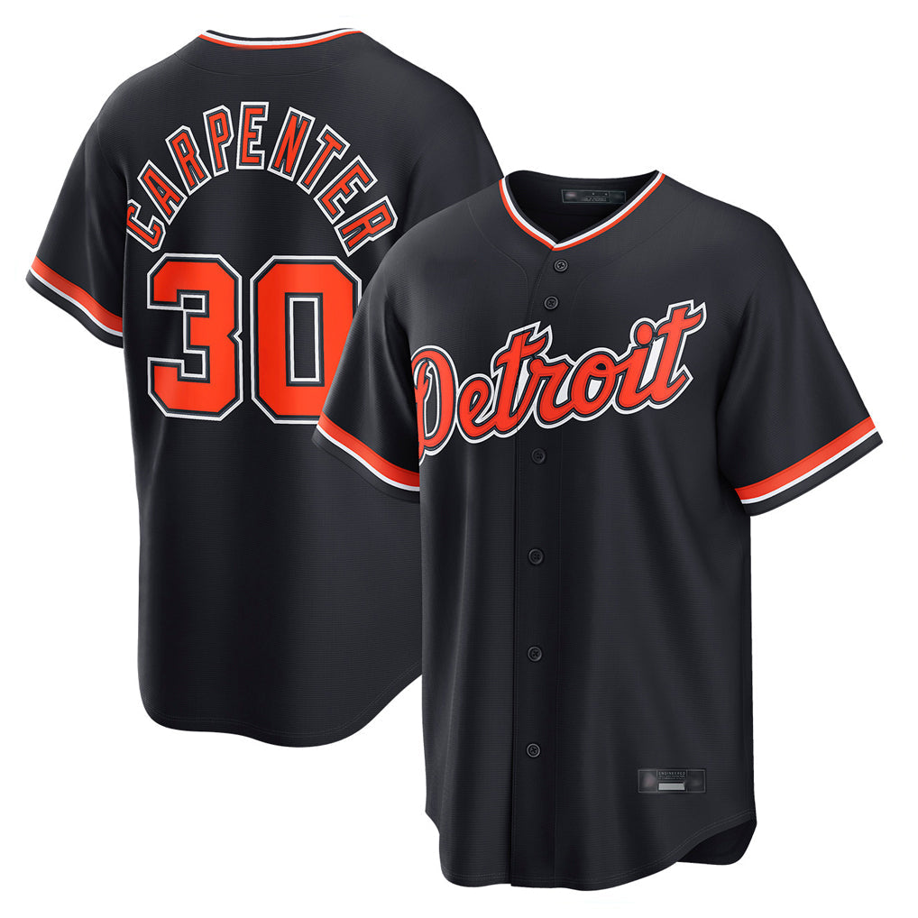 Pouc D.Tigers #30 Kerry Carpenter Player Navy Home Game Stitched Jerseys
