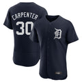 Pouc D.Tigers #30 Kerry Carpenter Player Navy Limited Elite Home Stitched Jerseys