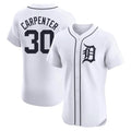 Pouc D.Tigers #30 Kerry Carpenter Player White Limited Elite Home Stitched Jerseys