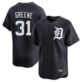 Pouc D.Tigers #31 Riley Greene Player Navy Home Limited Game Stitched Jerseys