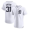 Pouc D.Tigers #31 Riley Greene Player White Limited Elite Home Stitched Jerseys