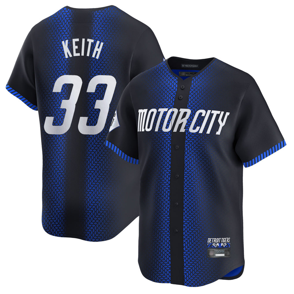 Pouc D.Tigers #33 Colt Keith Player Navy City Connect Home Limited Stitched Jerseys