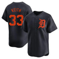 Pouc D.Tigers #33 Colt Keith Player Navy Home Limited Stitched Jerseys