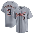 Pouc D.Tigers #3 Alan Trammell Player Gray Home Limited Stitched Jerseys