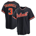Pouc D.Tigers #3 Alan Trammell Player Navy Home Game Stitched Jerseys