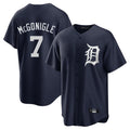 Pouc D.Tigers #7 Kevin McGonigle Player Navy Game Home Stitched Jerseys
