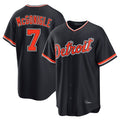 Pouc D.Tigers #7 Kevin McGonigle Player Navy Home Game Stitched Jerseys