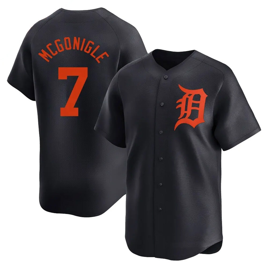 Pouc D.Tigers #7 Kevin McGonigle Player Navy Home Limited Stitched Jerseys