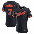 Pouc D.Tigers #7 Kevin McGonigle Player Navy Limited Elite Home Game Stitched Jerseys