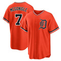 Pouc D.Tigers #7 Kevin McGonigle Player Orange Home Game Stitched Jerseys