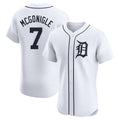 Pouc D.Tigers #7 Kevin McGonigle Player White Limited Elite Home Stitched Jerseys