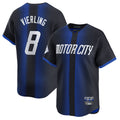 Pouc D.Tigers #8 Matt Vierling Player Navy City Connect Home Limited Stitched Jerseys