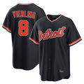 Pouc D.Tigers #8 Matt Vierling Player Navy Home Game Stitched Jerseys