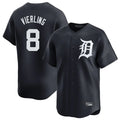 Pouc D.Tigers #8 Matt Vierling Player Navy Home Limited Game Stitched Jerseys