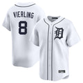 Pouc D.Tigers #8 Matt Vierling Player White Home Limited Stitched Jerseys