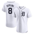 Pouc D.Tigers #8 Matt Vierling Player White Limited Elite Home Stitched Jerseys