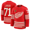 Pouc D.Red wings #71 Dylan Larkin Red Centennial Premium Player Jerseys