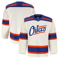 Pouc E.Oilers Light Beige Alternate Authentic Pro Jerseys