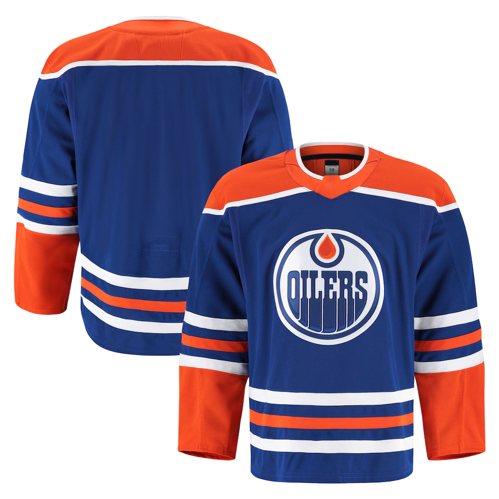 Pouc E.Oilers Royal Home Authentic Pro Jerseys