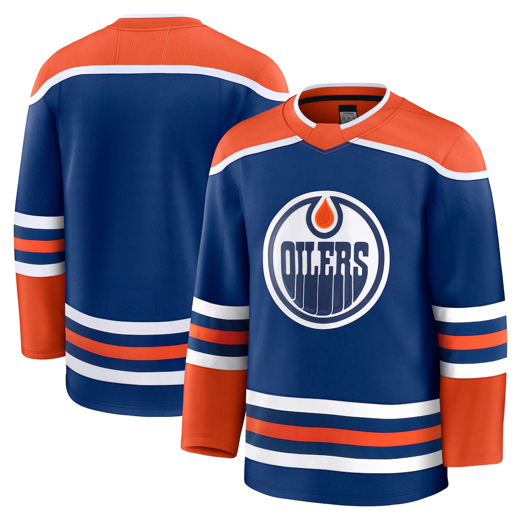 Pouc E.Oilers Royal Home Premium Jerseys