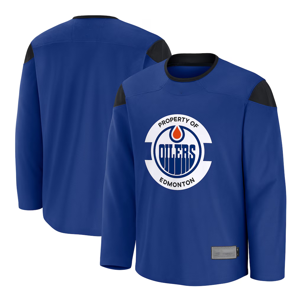 Pouc E.Oilers Royal Practice Jerseys