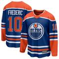 Pouc E.Oilers #10 Trent Frederic Royal Home Breakaway Jerseys