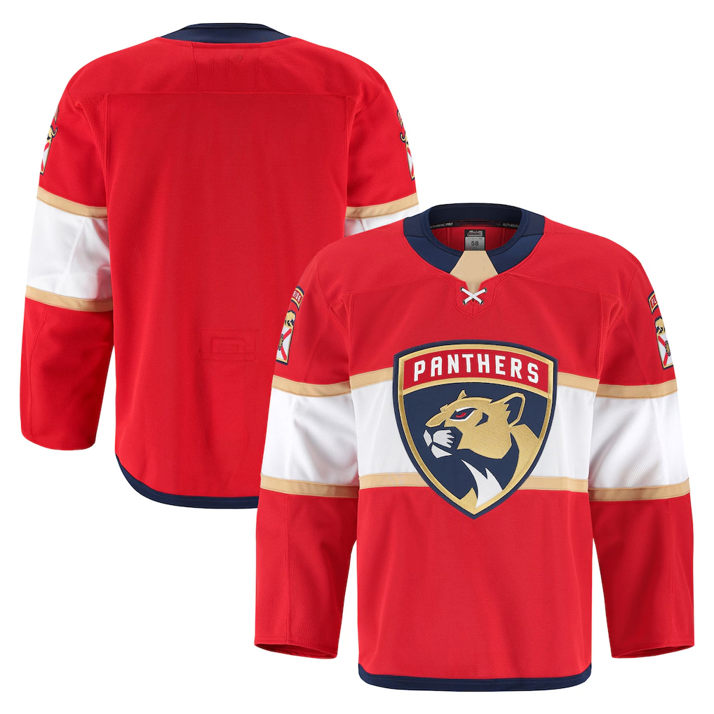 Pouc F.Panthers Red Home Authentic Pro Jerseys