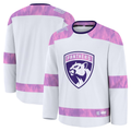 Pouc F.Panthers White 2024 Hockey Fights Cancer Practice Jerseys