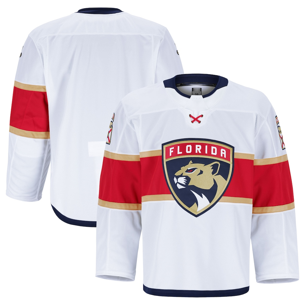 Pouc F.Panthers White Away Authentic Pro Jerseys