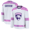 Pouc F.Panthers White Hockey Fights Cancer Survivor Practice Jerseys