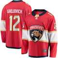 Pouc F.Panthers #12 Jonah Gadjovich Red Premier Breakaway Player Jerseys