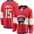 Pouc F.Panthers F.Panthers #15 Anton Lundell Red Home Breakaway Player Jerseys