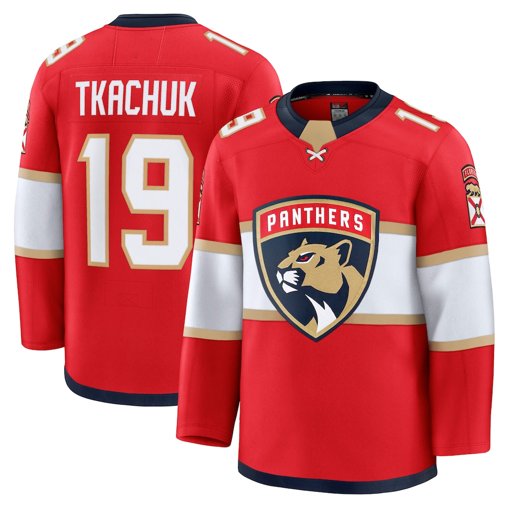 Pouc F.Panthers #19 Matthew Tkachuk Red Home Premium Jerseys