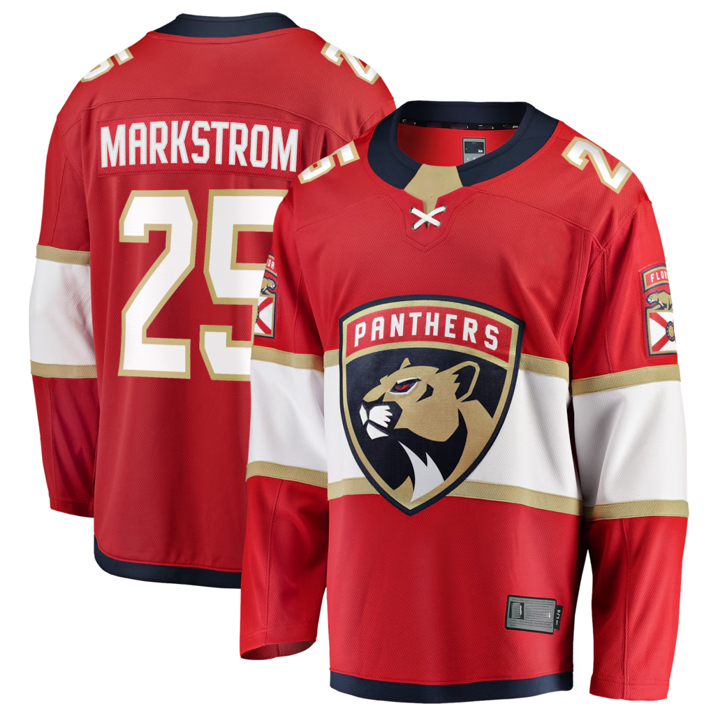 Pouc F.Panthers #29 Jacob Markstrom Red Home Breakaway Jerseys