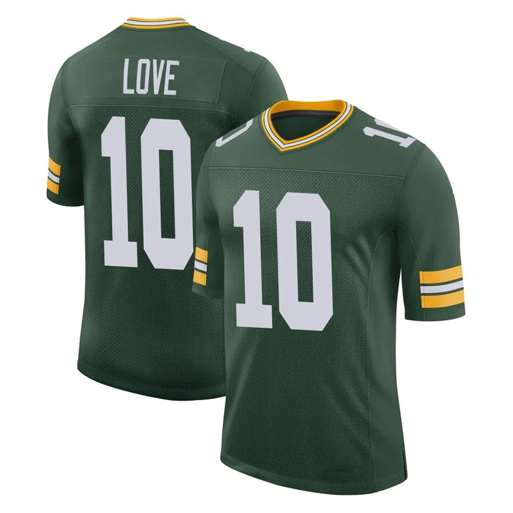 Pouc GB.Packers #10 Jordan Love Player Green Limited Classic Home Game Stitched Jerseys