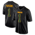 Pouc GB.Packers #1 Micah Parsons Player Black Fashion Home Game Stitched Jerseys