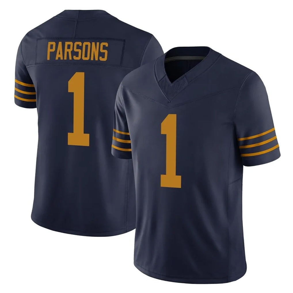 Pouc GB.Packers #1 Micah Parsons Player Navy The 1923 Classic Vapor F.U.S.E. Home Game Stitched Jerseys